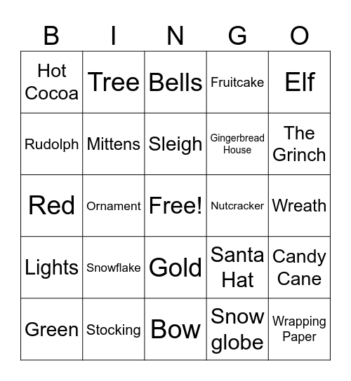 2025 Finance Holiday Bingo Card