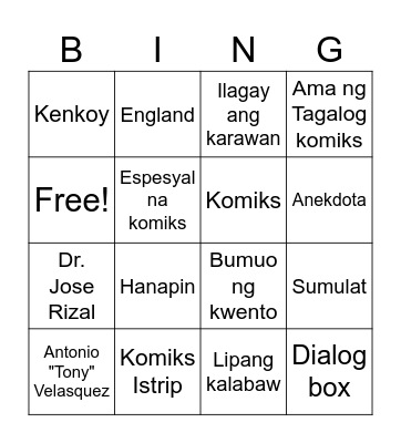 Miks Bingo Card