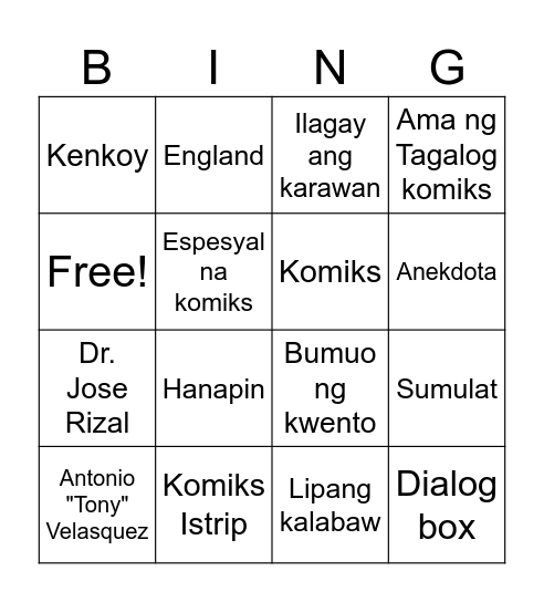 Miks Bingo Card