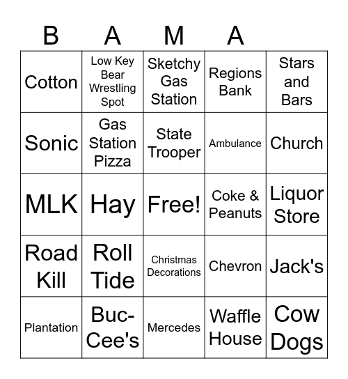 Untitled Bingo= Bingo Card