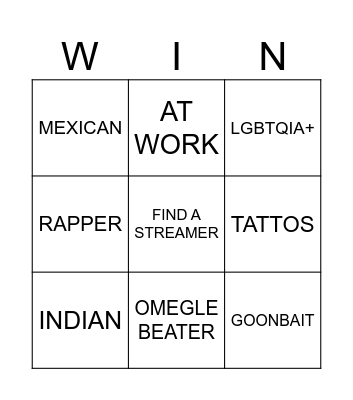 Tiktok LIVE BINGO Card