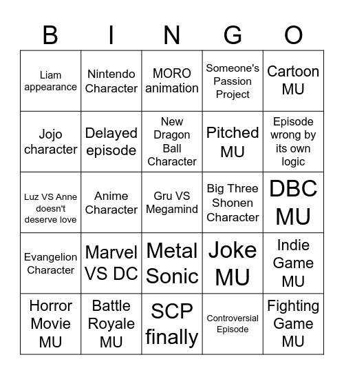 DB 2026 BINGO Card