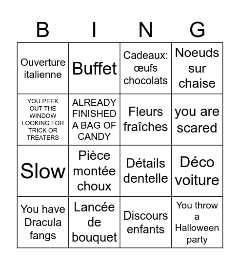 BECKER BINGO Card