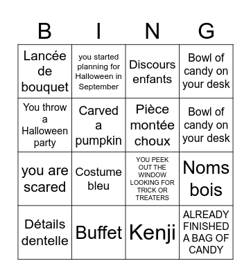 BECKER BINGO Card