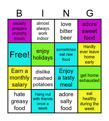 SPEAK OUT A1-FINAL REVIEW Bingo Card