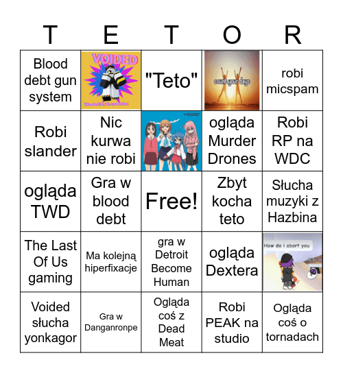 VOIDED BINGO Card