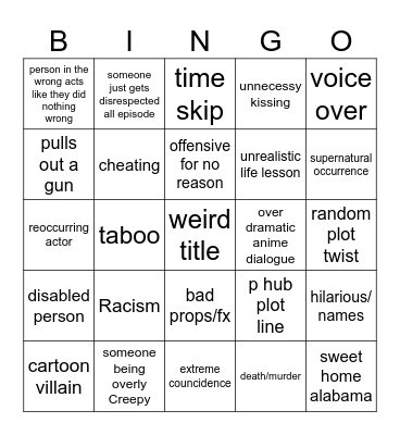 Tomorrow's Teaching Bingo Card