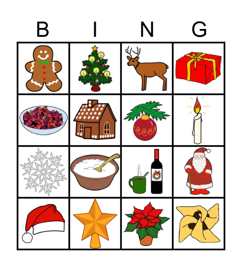 Christmas Bingo Card