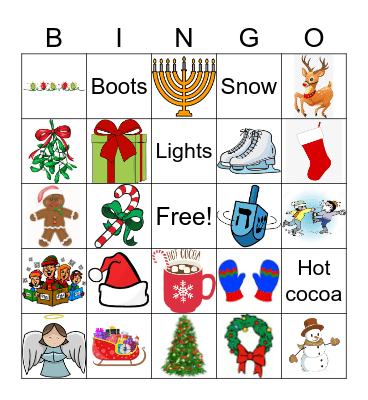 December Bingo Card