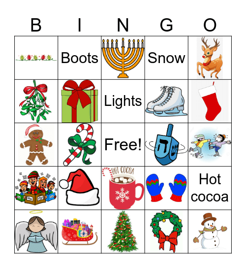 December Bingo Card
