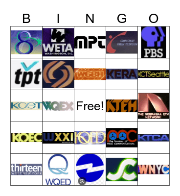 PBS stations Bingo Card
