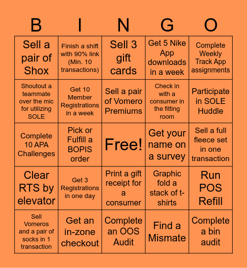 HOLIDAY KPI Bingo Week 1 (12.7-12.13) Bingo Card