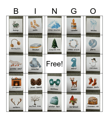 Winter Bingo Card