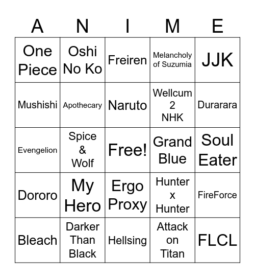 Drunk Bingo Card