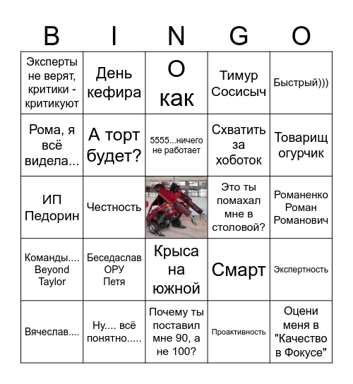 Т N E Bingo Card
