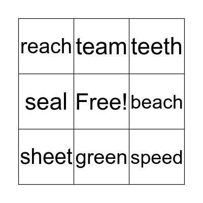 B I N G O Bingo Card