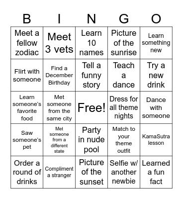 Winter Blackout 2025 Bingo Card