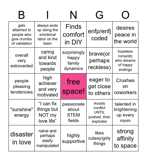 Danika Kinnie Bingo Card