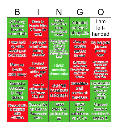 LIFEGROUP CHRISTMAS Bingo Card