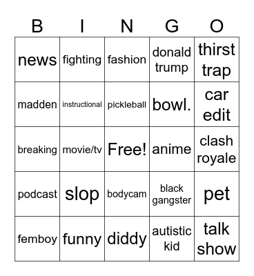 Bingo Card