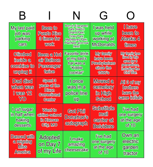 LIFE GROUP Bingo Card