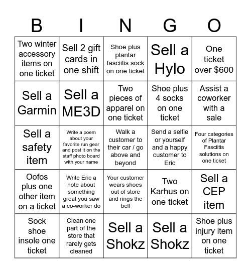 Christmas Bingo Card
