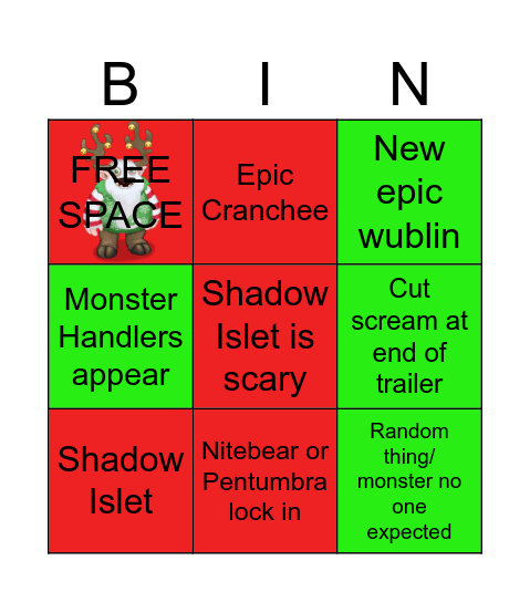 Festival of Yay Trailer Bingo Card