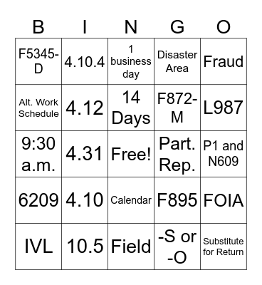 December Group Meeting Bingo Card