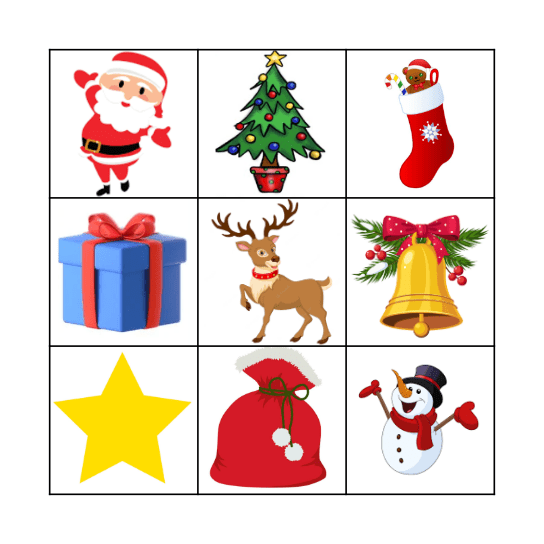 Christmas Bingo Card