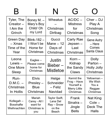 Pharma-Christmas-Bingo Card