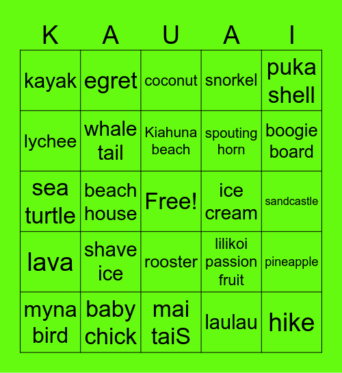 Adults 2025-2026 Bingo Card