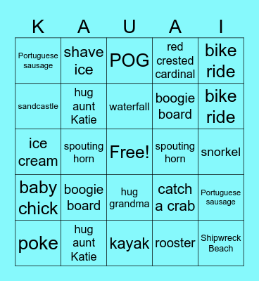 Teens 2025-2026 Bingo Card