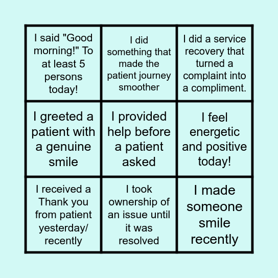 Let's Bingo! Bingo Card