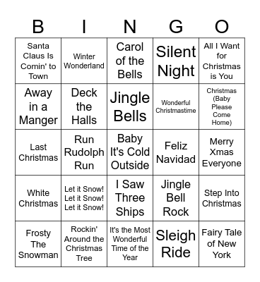 Christmas Bingo Card