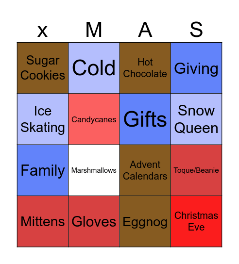 Christmas Bingo (Rita's Royals) Bingo Card