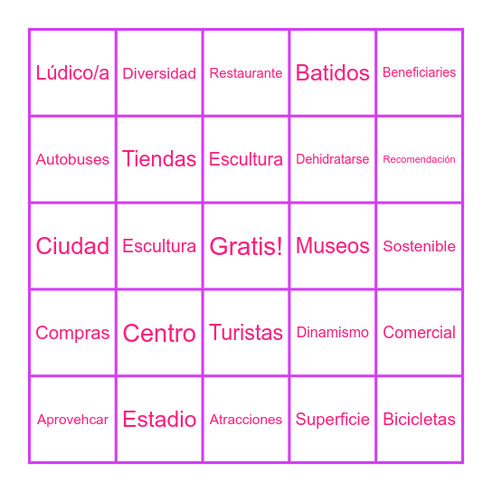 Loteria Bingo Card