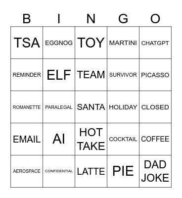 TIPT BINGO Card