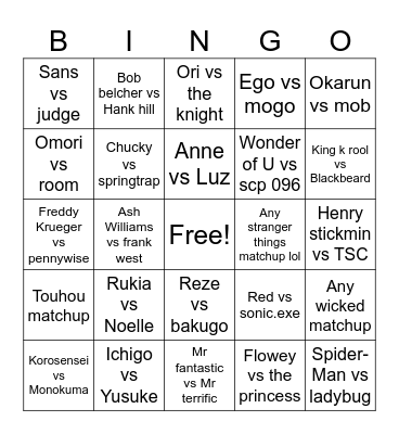 Death battle 2026 predictions Bingo Card