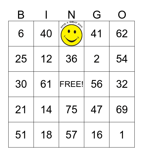 HACSC HOLIDAY PARTY 12/21/2016 Bingo Card