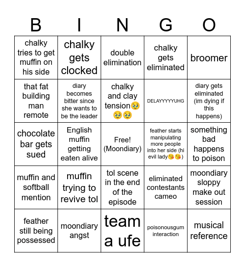 THREEEE 6 BINGO (komamelody version Bingo Card