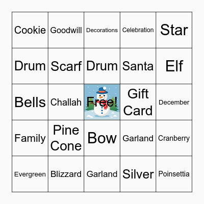 Festive Cheer BINGO! Bingo Card