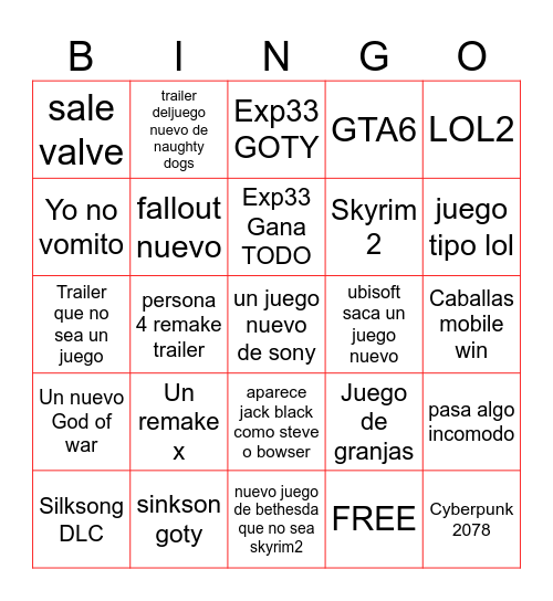 LOS COQUIS Bingo Card