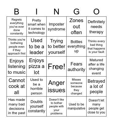 PIHG 007n7 Bingo Card