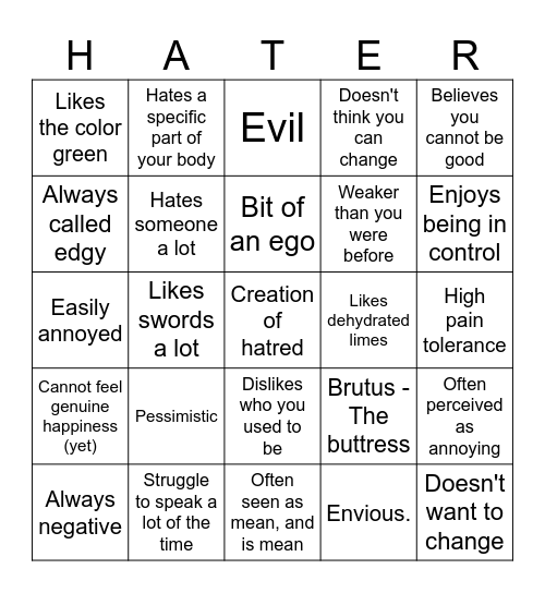 PIHG 1x1x1x1 Bingo Card