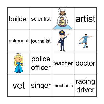 Who am I ? Bingo Card