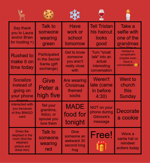 2025 Christmas Bingo 💝🎄🍬 Bingo Card