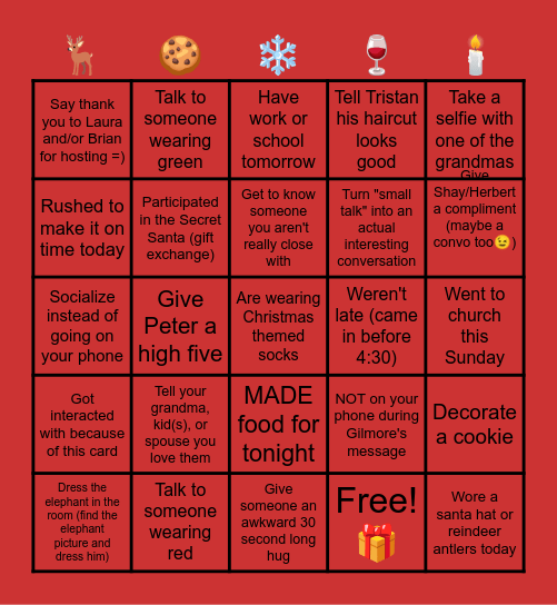 2025 Christmas Bingo 💝🎄🍬 Bingo Card