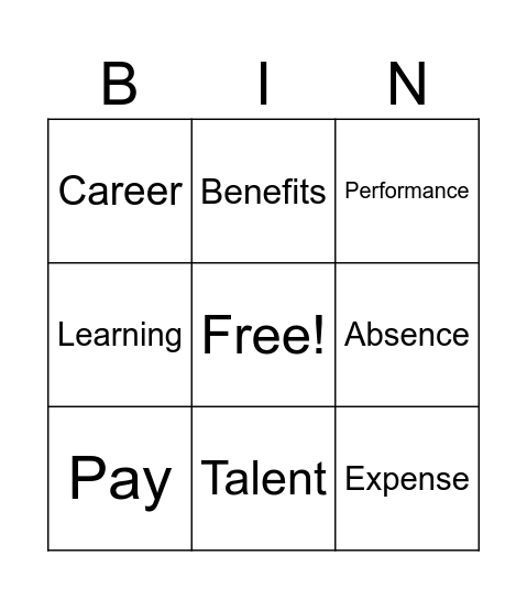 Untitle Bingo Card