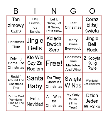 INTER-CASTOR Bingo Card