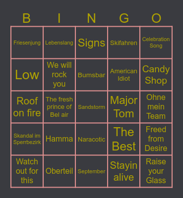 Weihnachtsfeier Bingo 4./467 Bingo Card